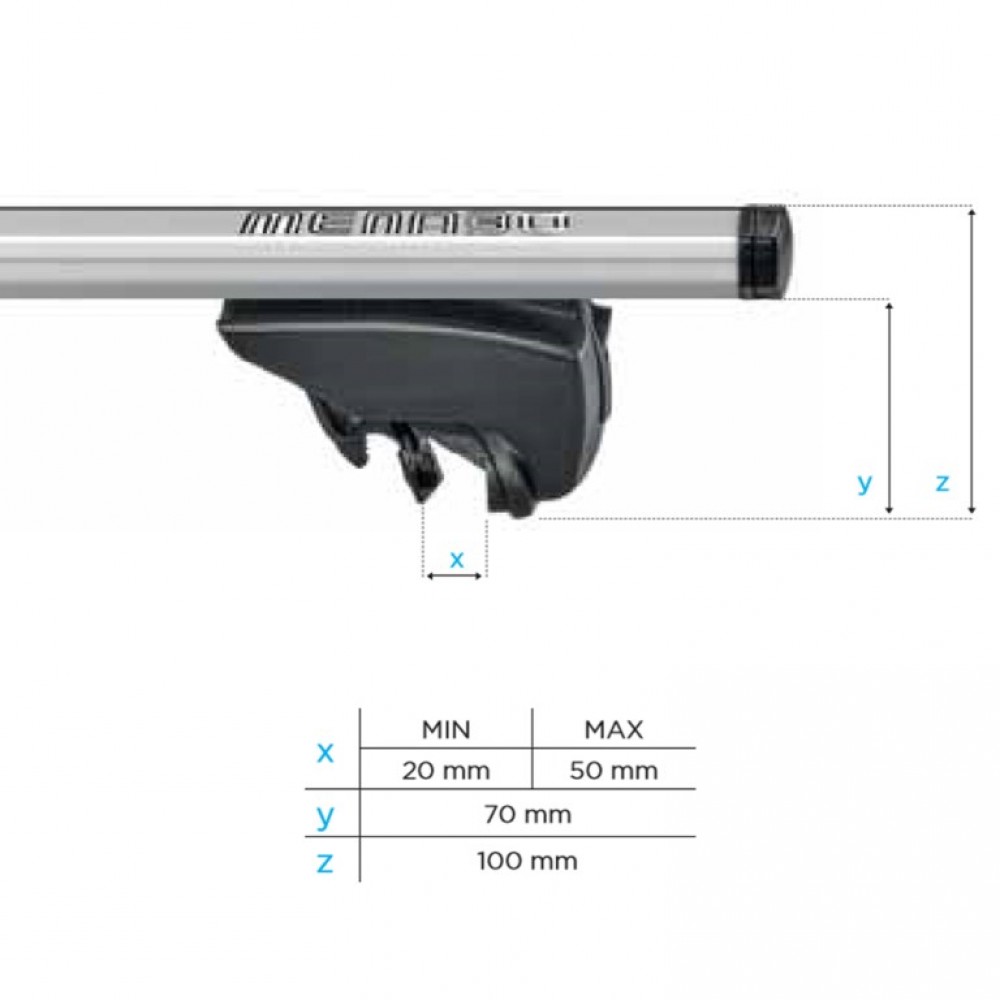 Εικόνα 4 από 10 — MENABO ΜΠΑΡΕΣ ΟΡΟΦΗΣ ΑΛΟΥΜΙΝΙΟΥ LINCE XL SILVER 135 cm ΣΕ ΑΣΗΜΙ ΧΡΩΜΑ ΓΙΑ Cadillac XT4 5 doors 2018> ΜΕ FLUSH RAILS – 2 ΤΕΜ (8880/MB)