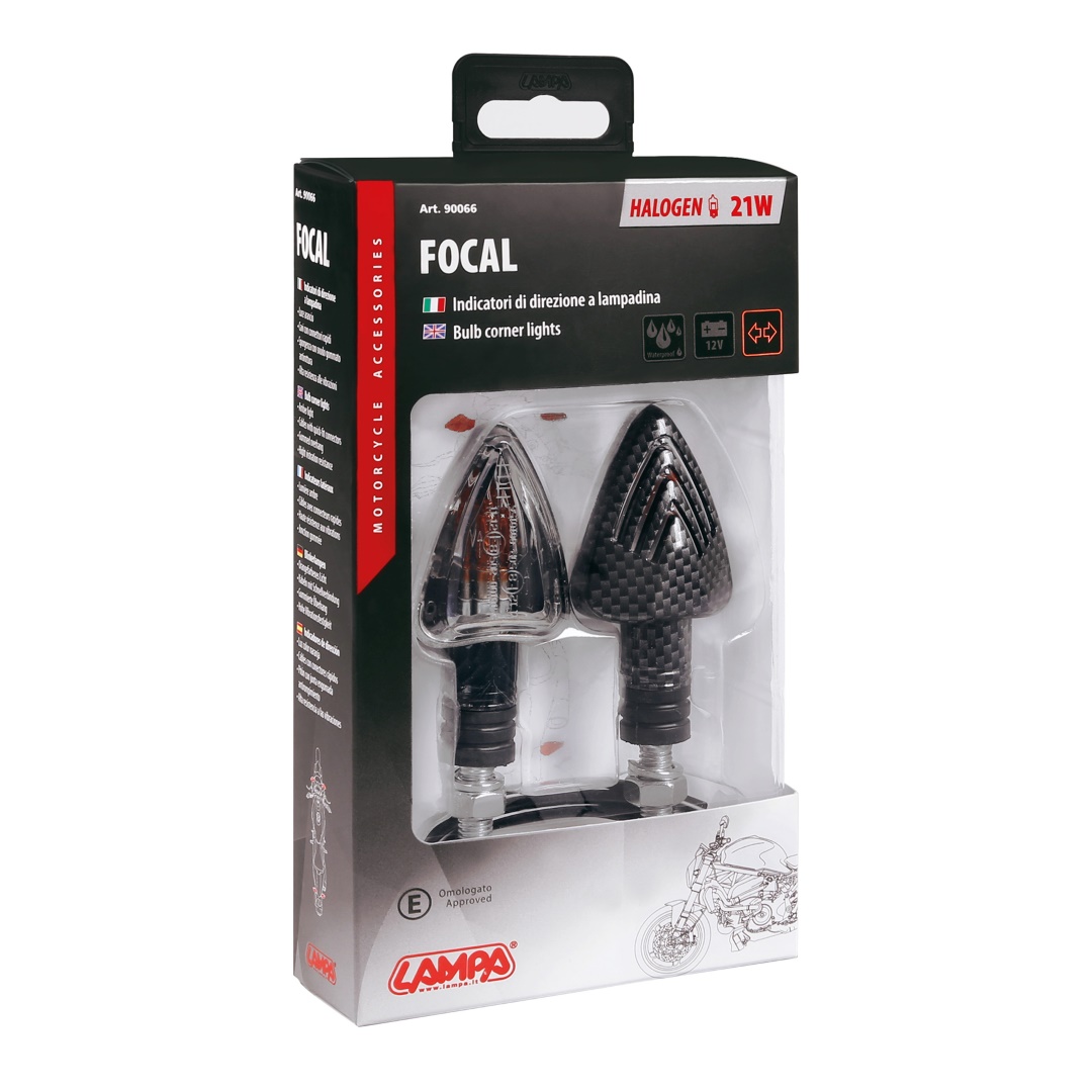 Εικόνα 4 από 4 — ΦΛΑΣ ΜΗΧΑΝΗΣ FOCAL 12V 21W (78x37mm) CARBON -2 ΤΕΜ.
