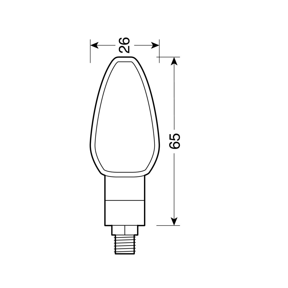 Εικόνα 2 από 3 — TUAREG ΦΛΑΣ LED ΜΟΤΟ 12V (ΜΑΥΡΟ – 65 Χ 26 mm) – 2 ΤΕΜ.