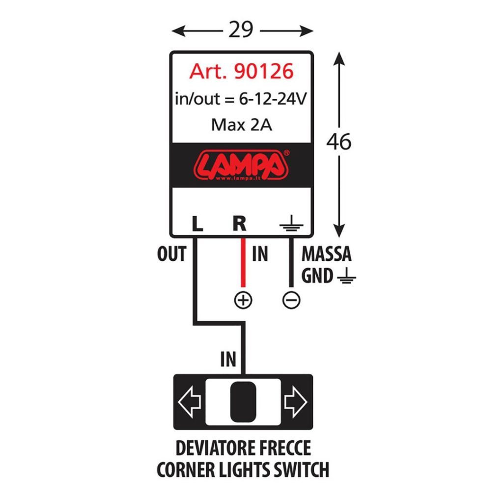 Εικόνα 3 από 4 — ΗΛΕΚΤΡΟΝΙΚΟ ΦΛΑΣΕΡ (FLASHER)  ΓΙΑ LED 6-12-24 V max 2A