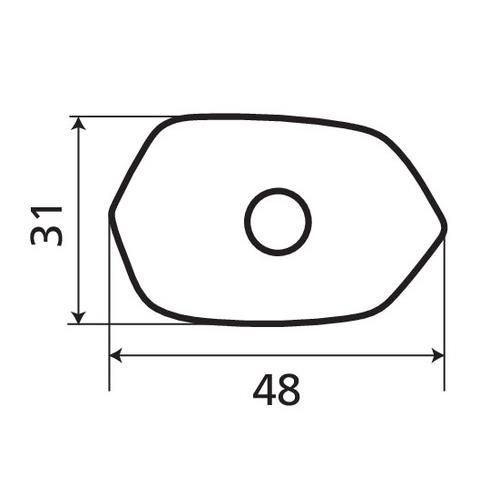 Εικόνα 3 από 5 — ΑΝΤΑΠΤΟΡΑΣ ΓΙΑ ΦΛΑΣ KAWASAKI 2012+ 48x31mm 4 ΤΕΜ.