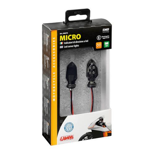 Εικόνα 3 από 3 — ΦΛΑΣ ΜΟΤΟ MICRO ΜΑΥΡΑ 12V SMD LED 35x18mm 2ΤΕΜ.
