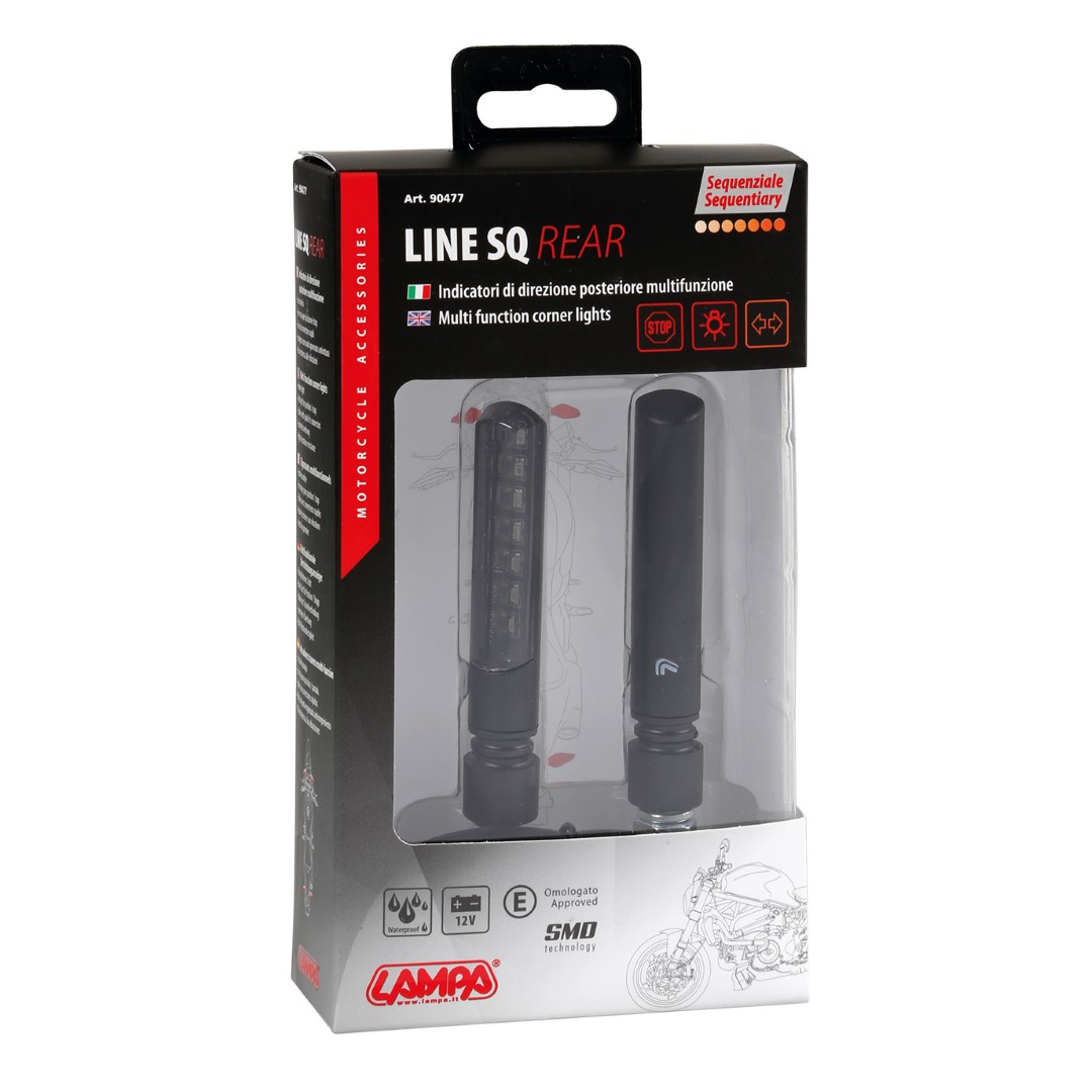 Εικόνα 4 από 4 — ΦΛΑΣ ΠΙΣΩ ΓΙΑ MOTO LINE SQ 12V SMD LED 3 ΧΡΗΣΕΩΝ ΘΕΣΕΩΣ/STOP/ΦΛΑΣ (ΜΑΥΡΟ 92 X 16 mm) – 2 ΤΕΜ.
