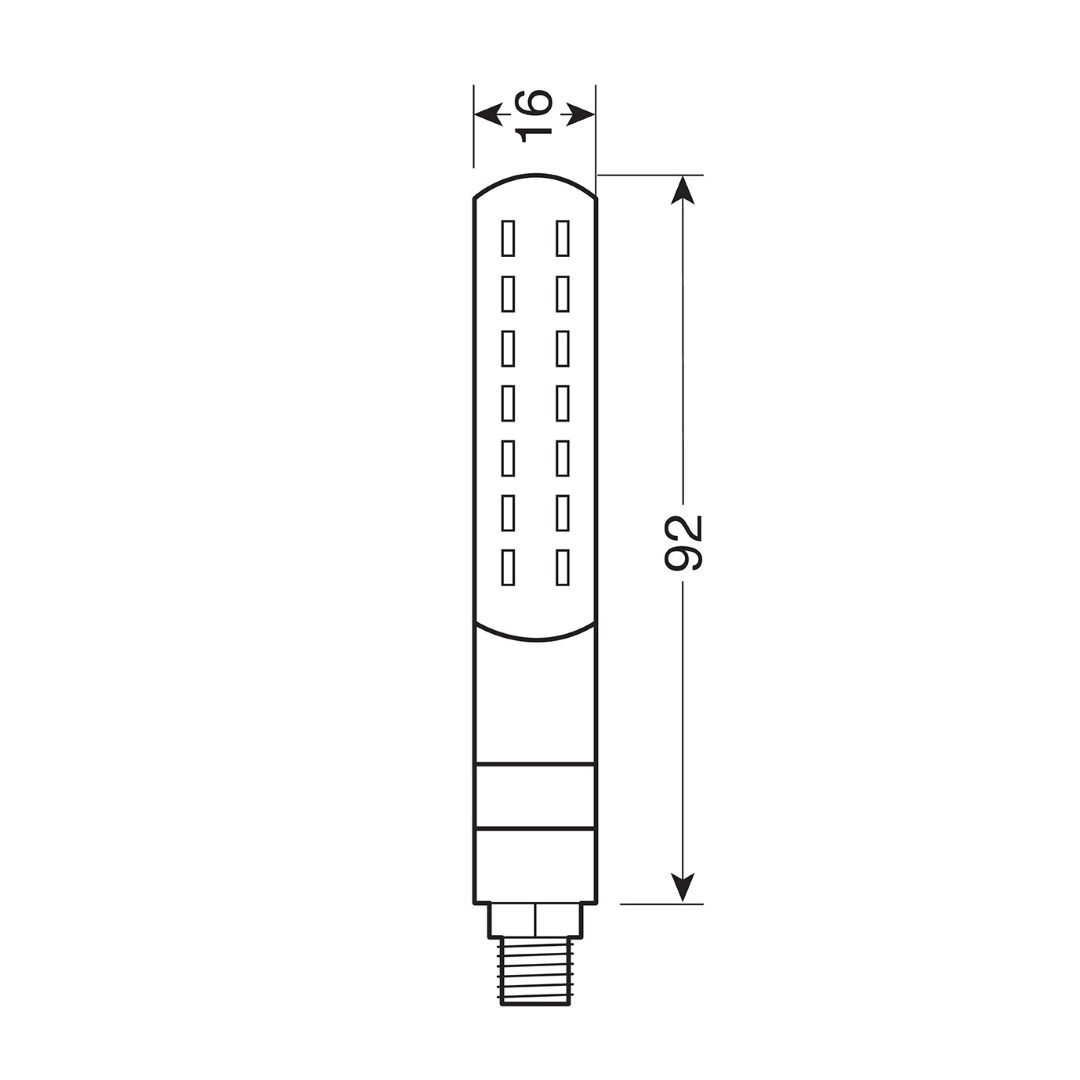 Εικόνα 2 από 3 — ΦΛΑΣ ΕΜΠΡΟΣ ΓΙΑ MOTO LINE SQ 12V SMD LED 2 ΧΡΗΣΕΩΝ ΘΕΣΕΩΣ/ΦΛΑΣ (ΜΑΥΡΟ 92 X 16 mm) – 2 ΤΕΜ.
