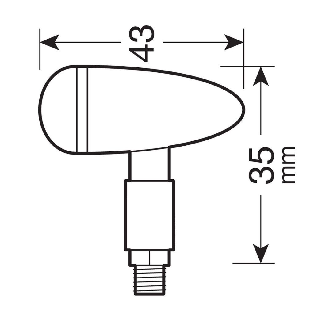 Εικόνα 3 από 4 — ΦΛΑΣ ΜΟΤΟ DROP 12V SMD LED (35x43mm) ΜΑΥΡΑ -2 ΤΕΜ.
