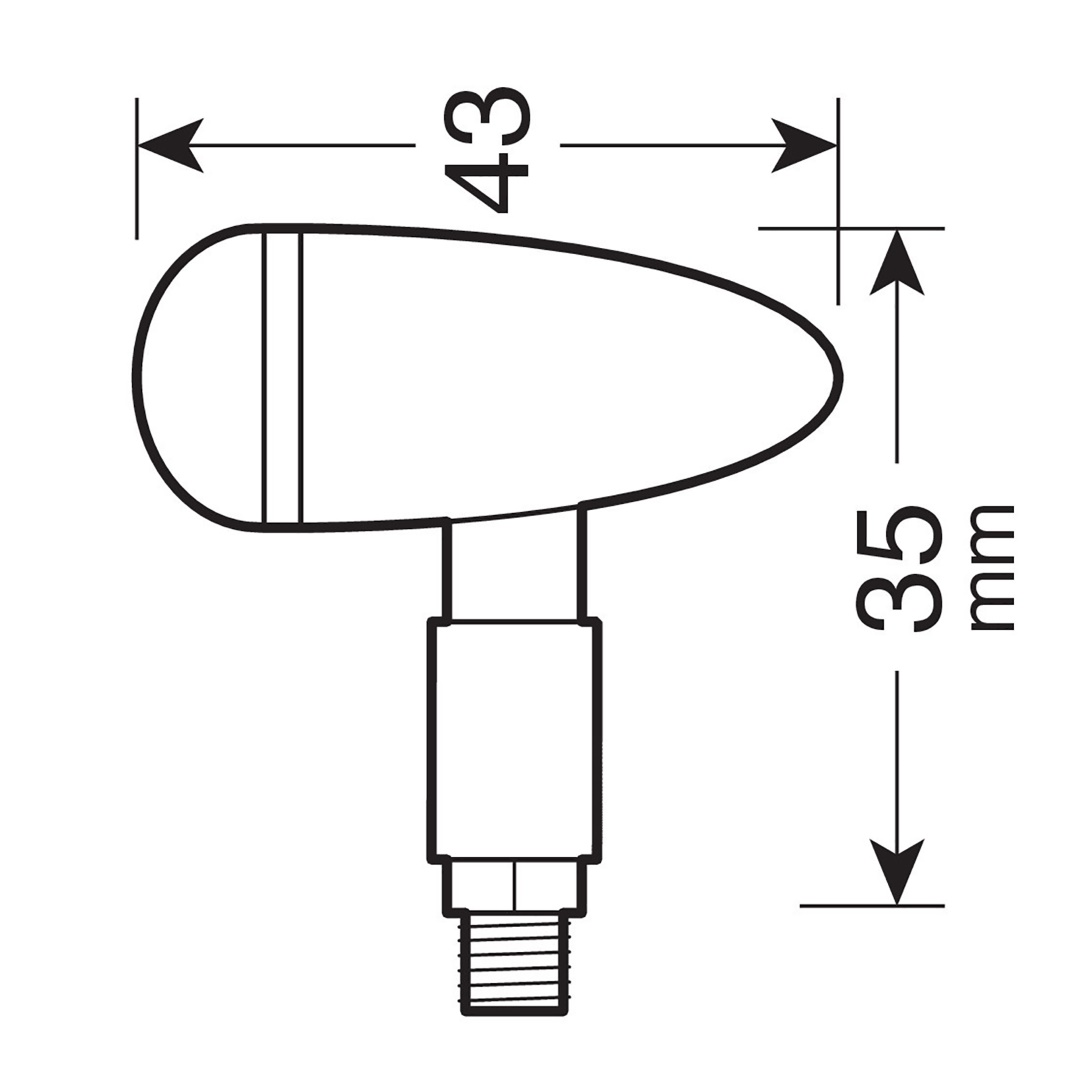 Εικόνα 3 από 4 — ΦΛΑΣ ΜΟΤΟ DROP 12V SMD LED (35x43mm) ΜΑΥΡΑ -2 ΤΕΜ.