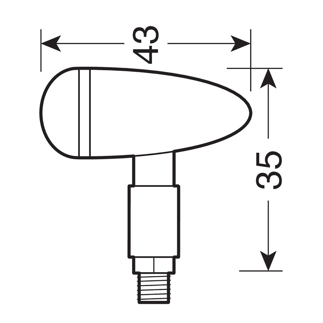 Εικόνα 2 από 3 — ΦΛΑΣ ΜΟΤΟ DROP 12V SMD LED (35x43mm) ΧΡΩΜΙΟ -2 ΤΕΜ.