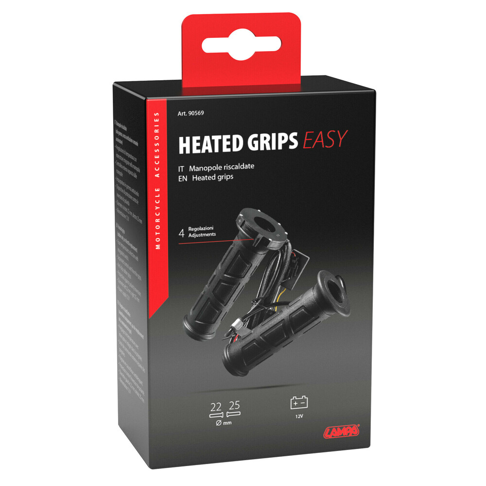 Εικόνα 9 από 9 — ΧΕΡΟΥΛΙΑ MOTO ΘΕΡΜΑΙΝΟΜΕΝΑ 12V HEATED GRIPS EASY ΜΑΥΡΑ 4 ΕΠΙΠΕΔΩΝ ΘΕΡΜΑΝΣΗΣ LAMPA – 2 ΤΕΜ.