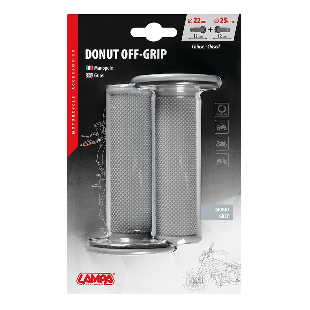 Εικόνα 3 από 3 — ΧΕΡΟΥΛΙΑ MOTO DONUT OFF-ROAD ΓΚΡΙ/ΓΚΡΙ 22MM+25MM 12CM 2ΤΕΜ