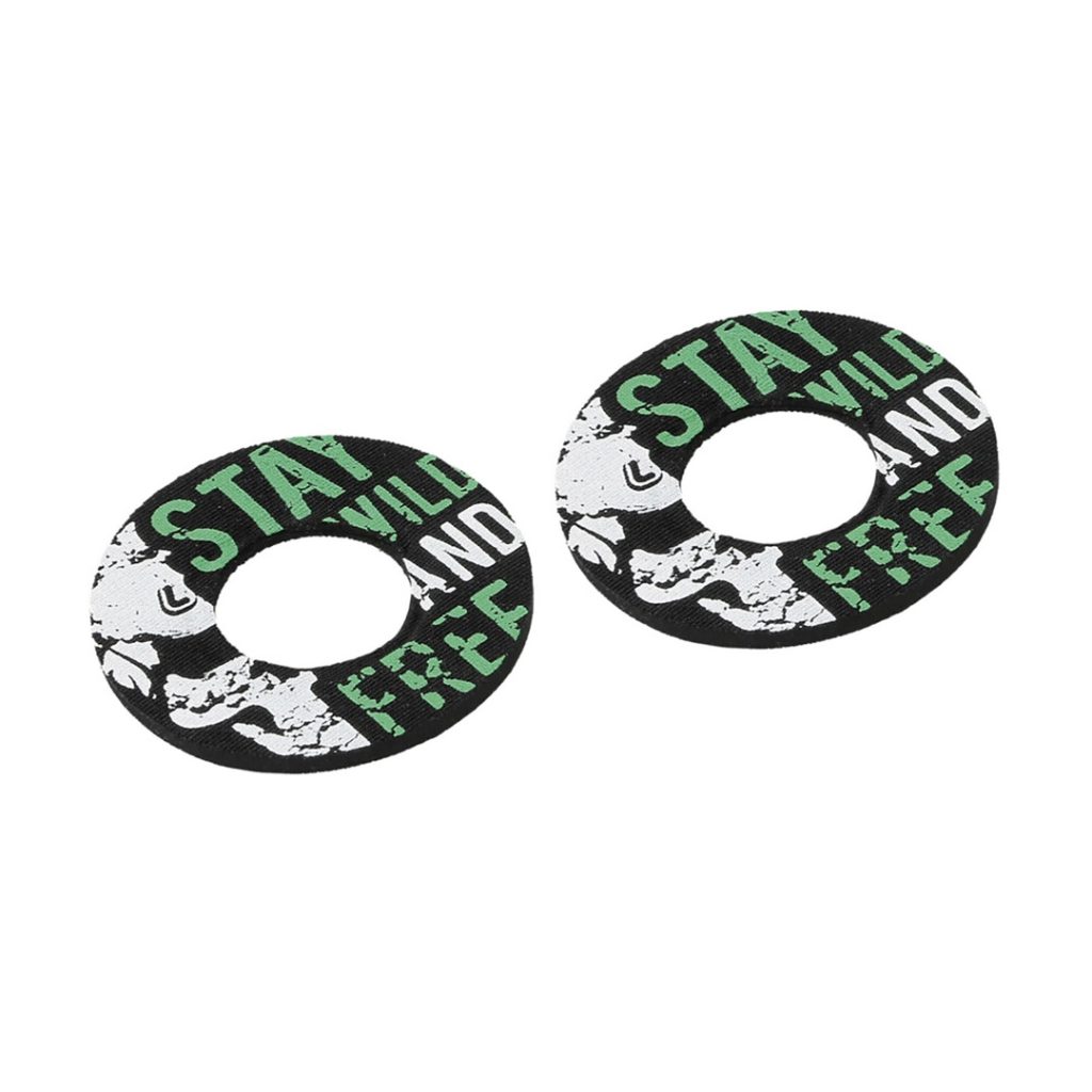 Εικόνα 2 από 3 — ΧΕΡΟΥΛΙΑ MOTO DONUT OFF-ROAD ΓΚΡΙ/ΠΡΑΣΙΝΟ 22MM+25MM 12CM 2ΤΕΜ