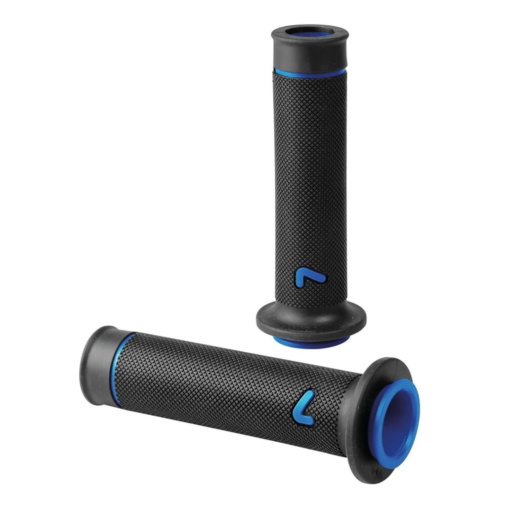 Εικόνα 1 από 2 — ΧΕΙΡΟΛΑΒΕΣ ΤΙΜΟΝΙΟΥ ΜΗΧΑΝΗΣ SPORT-GRIP ΜΑΥΡΟ/ΜΠΛΕ (22 mm-12cm/25mm-12,5cm) LAMPA – 2 ΤΕΜ.