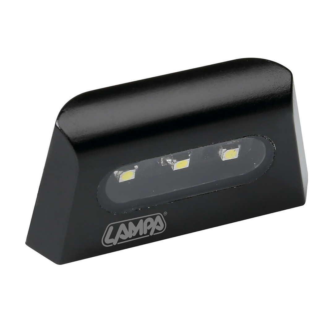 Εικόνα 2 από 6 — ΦΩΣ ΠΙΝΑΚΙΔΑΣ (ΠΛΑΦΟΝΙΕΡΑ) MOTO A-LON  12V 3LED SMD 57x30mm ΛΕΥΚΟ ΦΩΣ/ΜΑΥΡΟ ΧΡΩΜΑ 1ΤΕΜ