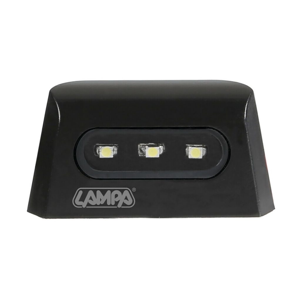 Εικόνα 3 από 6 — ΦΩΣ ΠΙΝΑΚΙΔΑΣ (ΠΛΑΦΟΝΙΕΡΑ) MOTO A-LON  12V 3LED SMD 57x30mm ΛΕΥΚΟ ΦΩΣ/ΜΑΥΡΟ ΧΡΩΜΑ 1ΤΕΜ