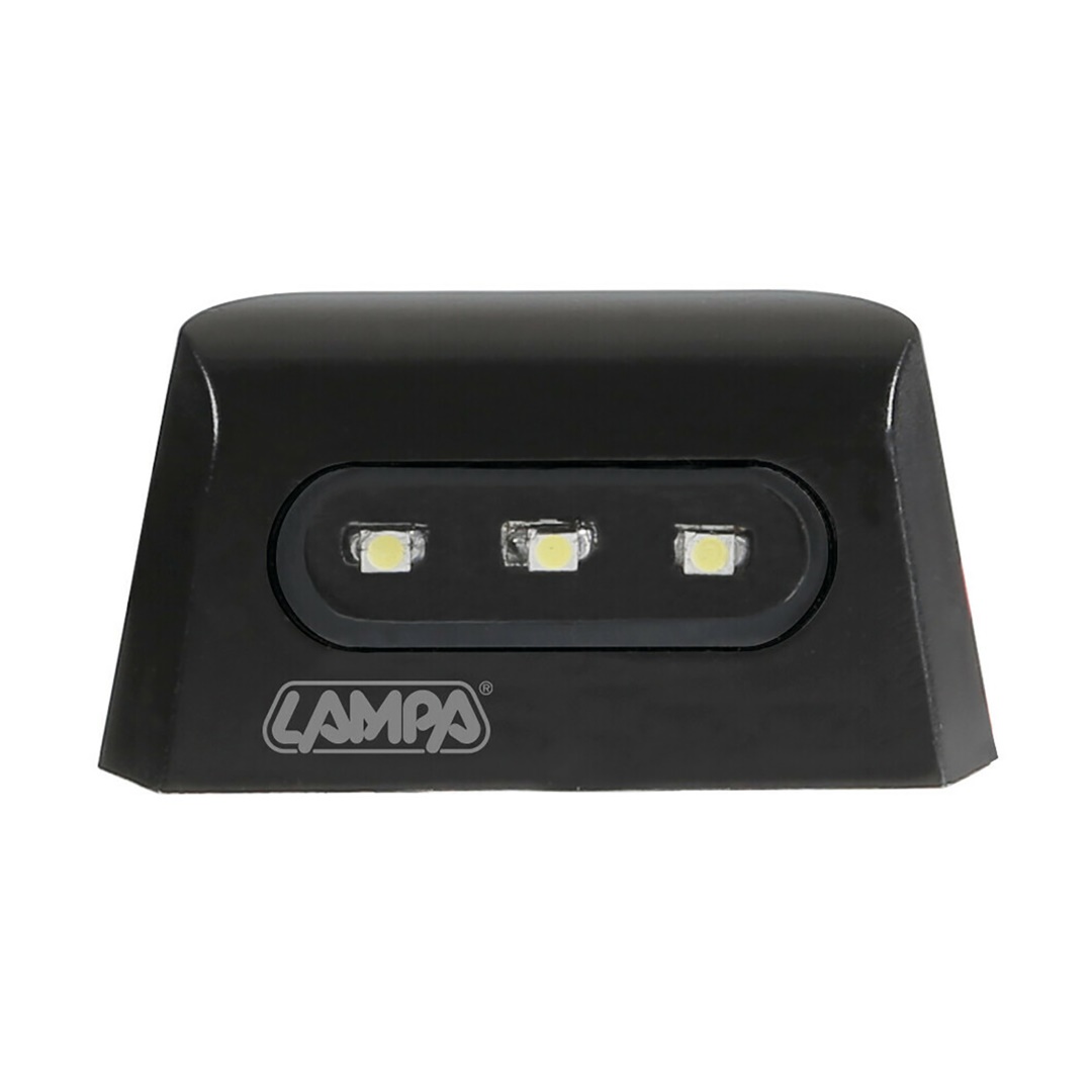 Εικόνα 3 από 6 — ΦΩΣ ΠΙΝΑΚΙΔΑΣ (ΠΛΑΦΟΝΙΕΡΑ) MOTO A-LON  12V 3LED SMD 57x30mm ΛΕΥΚΟ ΦΩΣ/ΜΑΥΡΟ ΧΡΩΜΑ 1ΤΕΜ