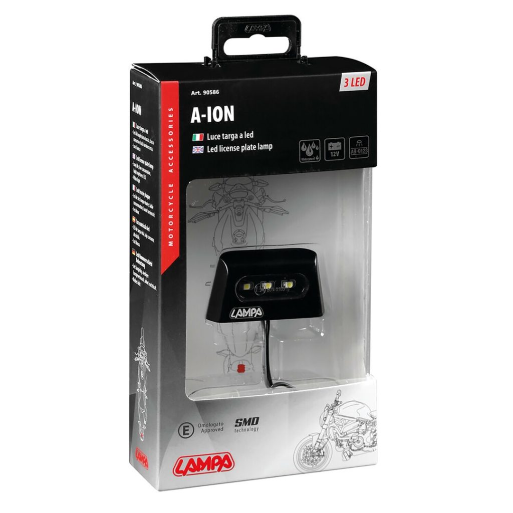 Εικόνα 6 από 6 — ΦΩΣ ΠΙΝΑΚΙΔΑΣ (ΠΛΑΦΟΝΙΕΡΑ) MOTO A-LON  12V 3LED SMD 57x30mm ΛΕΥΚΟ ΦΩΣ/ΜΑΥΡΟ ΧΡΩΜΑ 1ΤΕΜ