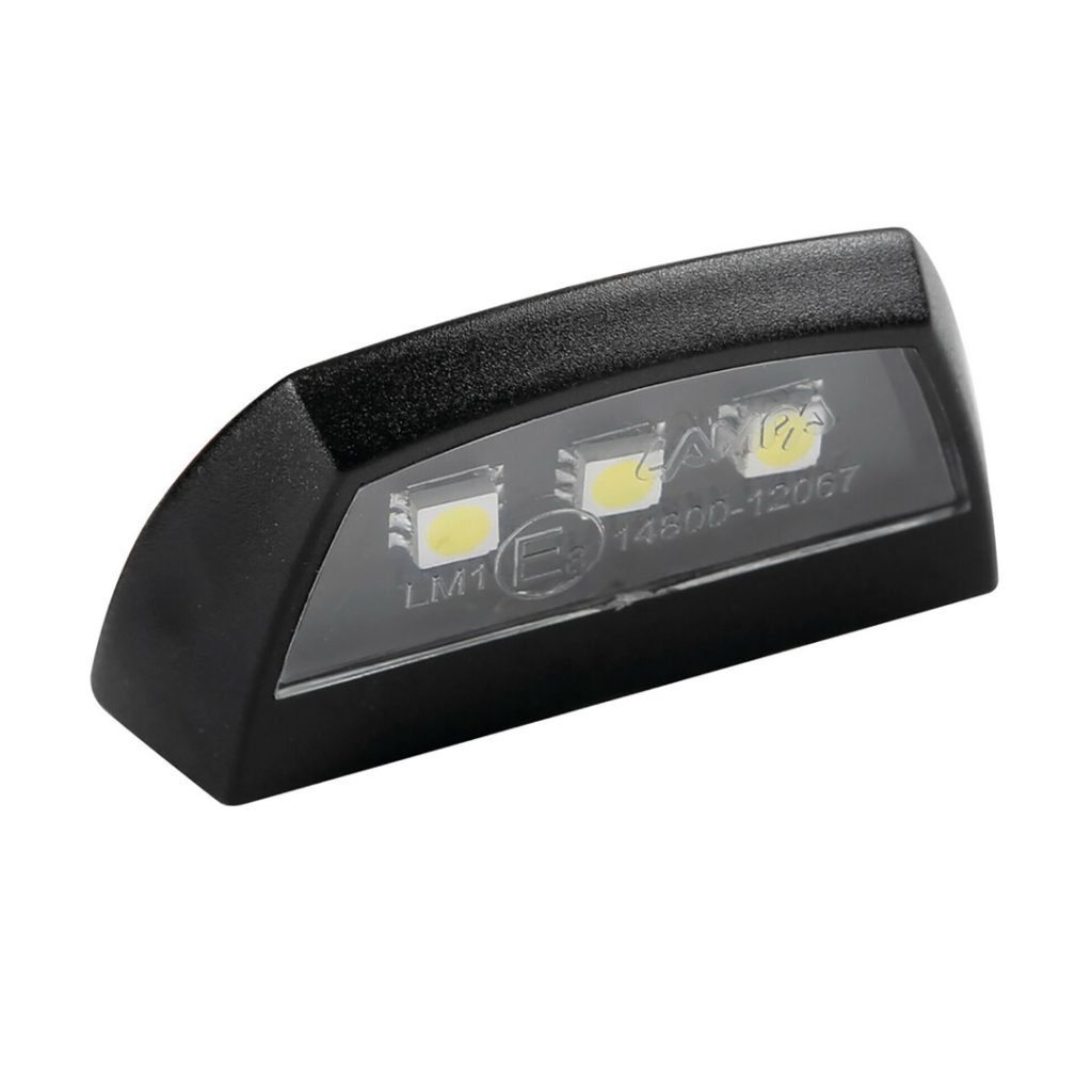 Εικόνα 2 από 6 — ΦΩΣ ΠΙΝΑΚΙΔΑΣ (ΠΛΑΦΟΝΙΕΡΑ) MOTO E-LON 12V 3LED SMD 58x31mm ΛΕΥΚΟ ΦΩΣ/ΜΑΥΡΟ ΧΡΩΜΑ 1ΤΕΜ