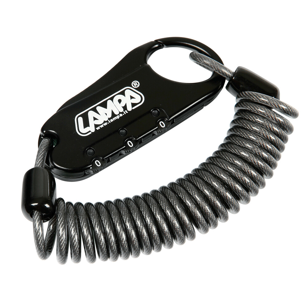 Εικόνα 1 από 3 — Lampa – Κλειδαριά Ασφαλείας Raptor με Συρματόσχοινο 150cm για Κράνη / Ποδήλατα / Laptop με Επαναρυθμιζόμενο 3ψήφιο Συνδυασμό και Ατσάλινο Πυρήνα – 1 Τεμ. (9059.5-LB-LM)