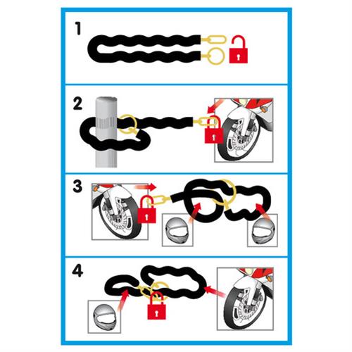 Εικόνα 5 από 6 — Αντικλεπτική Κουλούρα  C-Lock 150R απο Χάλυβα