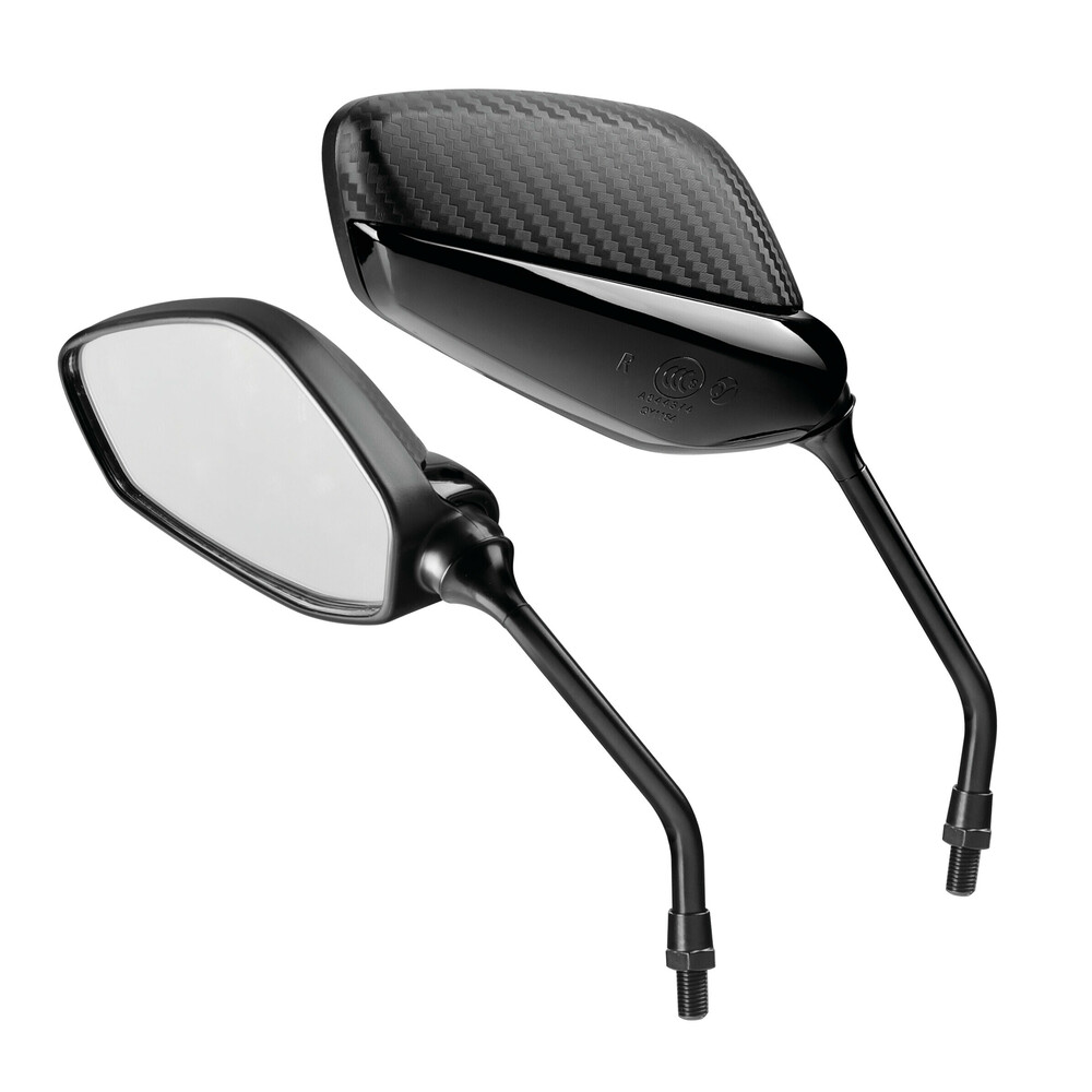 Εικόνα 1 από 2 — ΚΑΘΡΕΠΤΕΣ MOTO M10x1,25 ΜΑΥΡΟ/ CARBON ΧΡΩΜΑ SPLINTER  LAMPA – 2 ΤΕΜ.