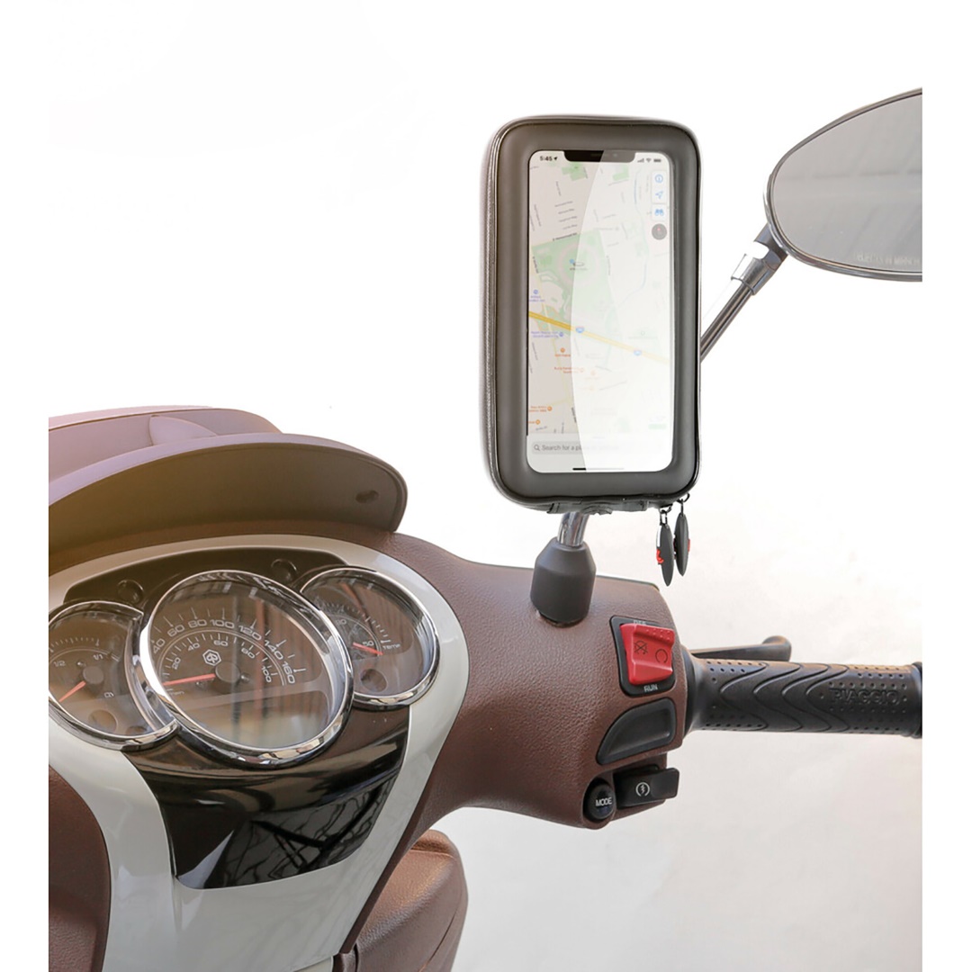 Εικόνα 10 από 13 — ΒΑΣΗ ΣΤΗΡΙΞΗΣ ΚΙΝΗΤΟΥ SMART SCOOTER CASE 165x90mm ( ΜΕ ΣΤΗΡΙΞΗ ΣΤΟ ΚΑΘΡΕΠΤΗ Η ΣΕ ΜΠΑΡΑ 9-14mm)
