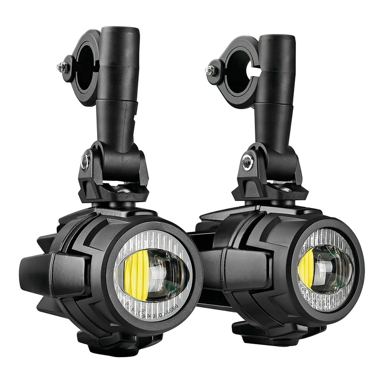 Εικόνα 1 από 6 — Lampa – Προβολείς Ομίχλης Moto FOG-X1 12V 20W 2123lm 6000-6500K Φ76mm 4 LED Αδιάβροχοι IP68 με Καλωδίωση και Βάσεις Φ24-26mm – Σετ 2 Τεμ. (9158.1-LM)
