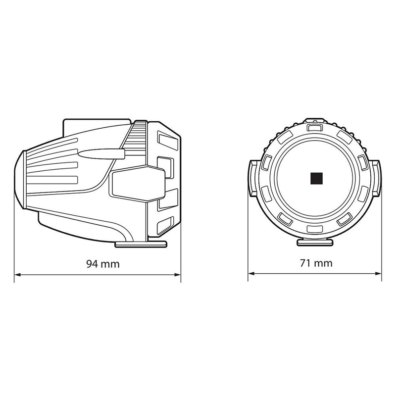 Εικόνα 5 από 6 — Lampa – Προβολείς Ομίχλης Moto FOG-X2 12V 30W 2100lm 6000-6500K Φ71mm 1 LED Αδιάβροχοι IP68 με Καλωδίωση και Βάσεις Φ38-39mm – Σετ 2 Τεμ. (9158.2-LM)