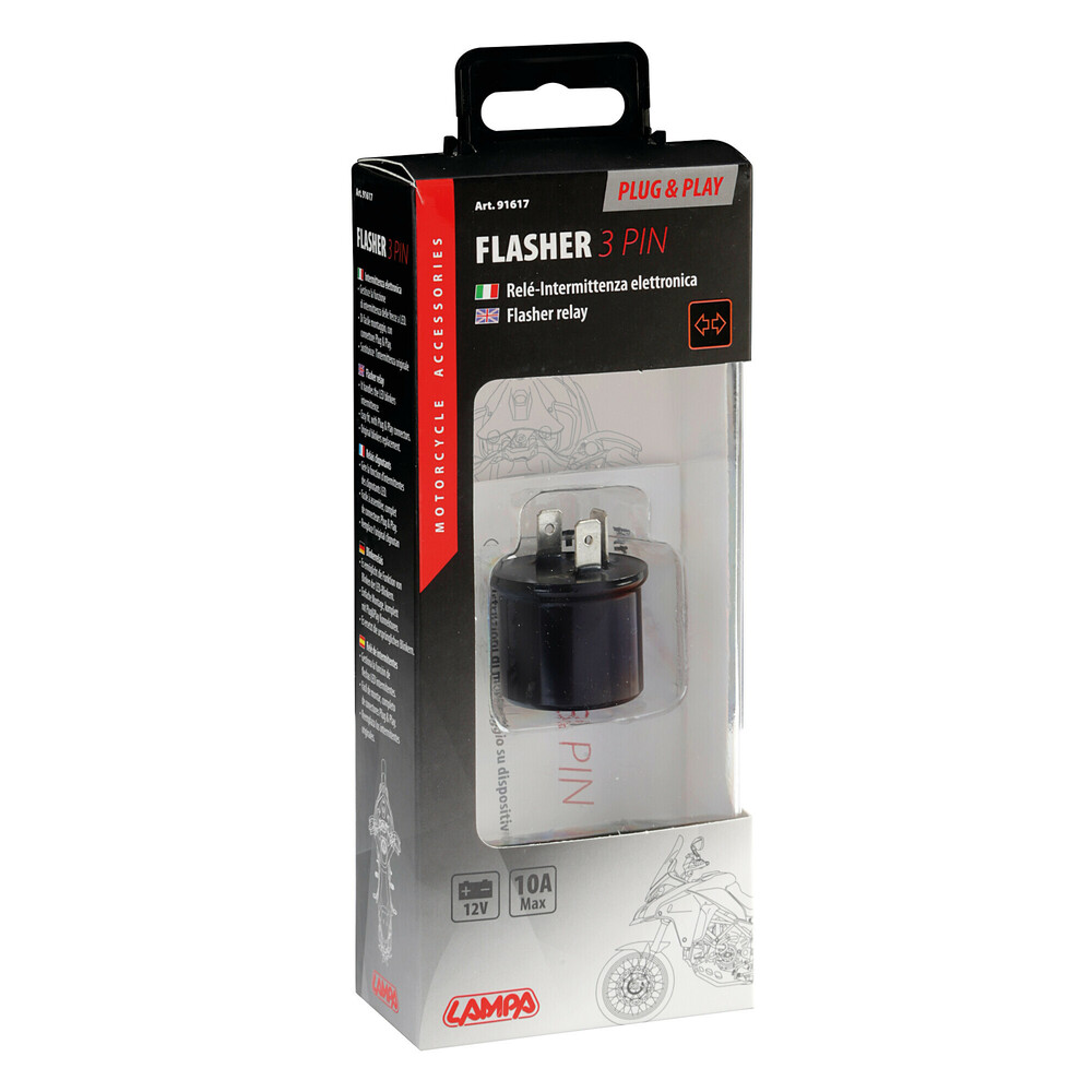 Εικόνα 3 από 3 — FLASHER ΗΛΕΚΤΡΟΝΙΚΟ ΓΙΑ LED 12V max 10A 3PIN PLUG & PLAY (ΦΛΑΣΙΕΡΑ)