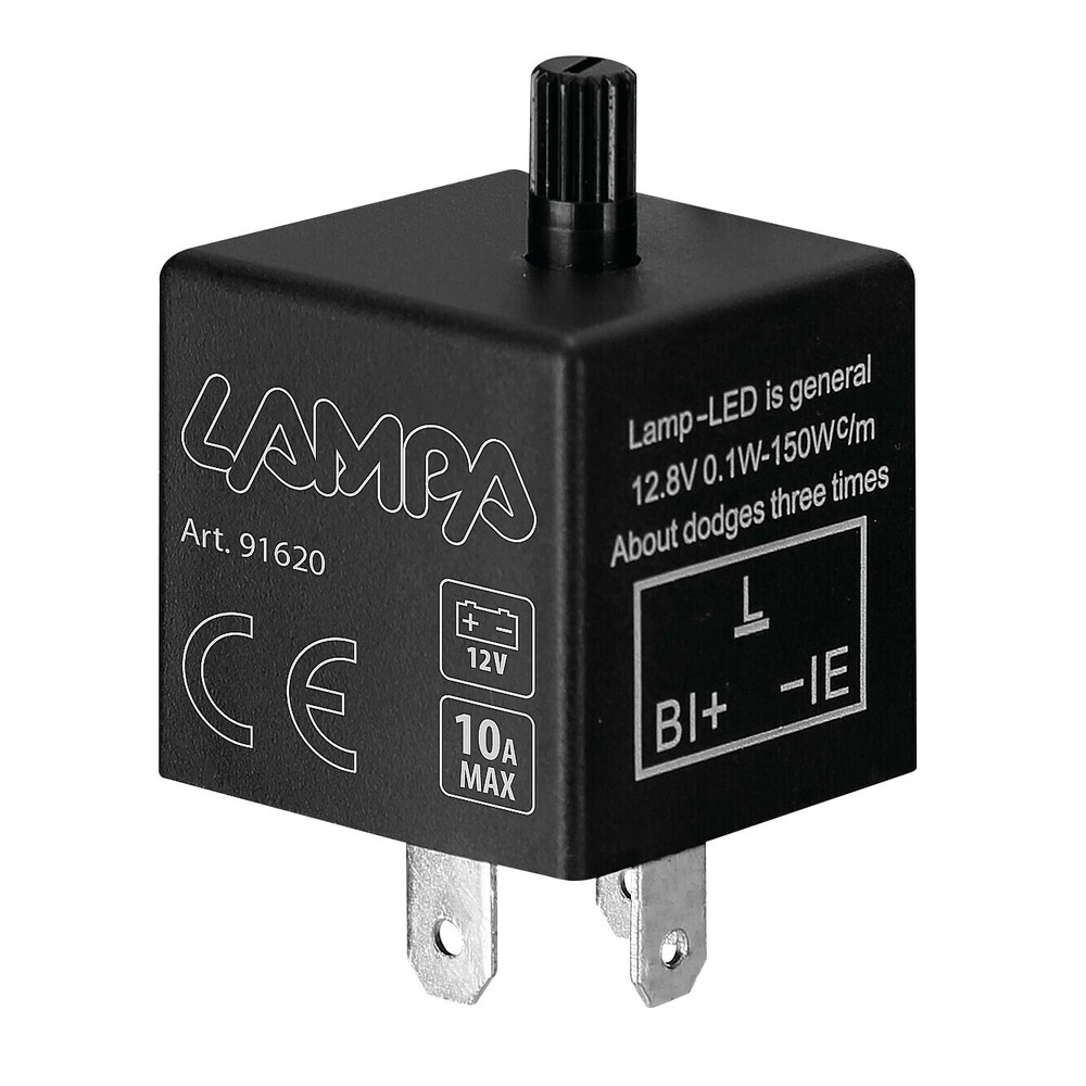 Εικόνα 1 από 3 — LED FLASHER (ΦΛΑΣΙΕΡΑ) TRIMMER ΗΛΕΚΤΡΟΝΙΚΟ ΓΙΑ LED ΦΛΑΣ 12V max 10A 3PIN LAMPA – 1 ΤΕΜ.