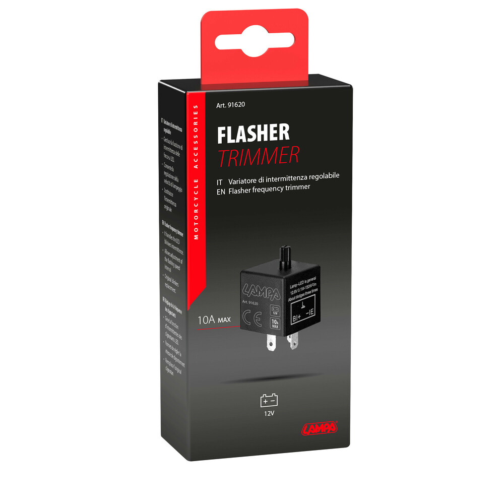 Εικόνα 3 από 3 — LED FLASHER (ΦΛΑΣΙΕΡΑ) TRIMMER ΗΛΕΚΤΡΟΝΙΚΟ ΓΙΑ LED ΦΛΑΣ 12V max 10A 3PIN LAMPA – 1 ΤΕΜ.