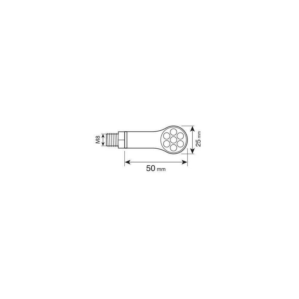 Εικόνα 3 από 4 — ΦΛΑΣ MOTO ΠΙΣΩ 12V SMD LED MAGNIFIER ΜΑΥΡΟ/ ΣΤΡΟΓΓΥΛΟ 3ΧΡΗΣΕΩΝ (ΘΕΣΕΩΣ /ΦΛΑΣ/ΣΤΟΠ) 50x25mm  LAMPA  – 2 TEM.