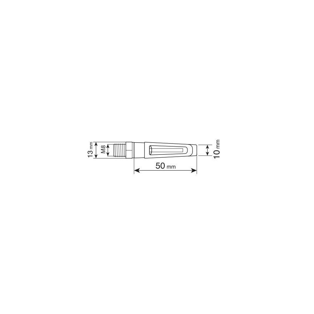 Εικόνα 3 από 4 — ΦΛΑΣ MOTO NAIL ΜΑΥΡΑ 12V COB LED M8 50x10mm  LAMPA  – 2 TEM.