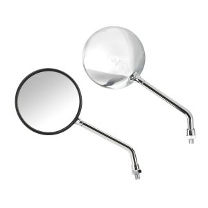 Lampa – Καθρέπτες Moto Opal Chrome Στρογγυλοί M10x1,25 DX Χρώμα Χρώμιο, ανανεώστε την κλασική αισθητική και εξασφαλίστε καθαρή ορατότητα σε κάθε διαδρομή – 2 τεμ. (9163.0-LM)