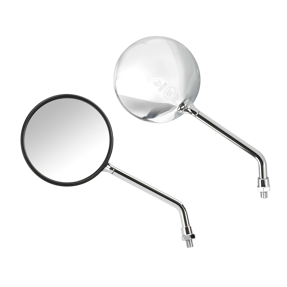 Εικόνα 1 από 5 — Lampa – Καθρέπτες Moto Opal Chrome Στρογγυλοί M10x1,25 DX Χρώμα Χρώμιο, ανανεώστε την κλασική αισθητική και εξασφαλίστε καθαρή ορατότητα σε κάθε διαδρομή – 2 τεμ. (9163.0-LM)