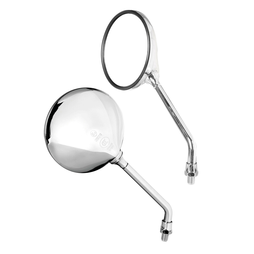Εικόνα 2 από 5 — Lampa – Καθρέπτες Moto Opal Chrome Στρογγυλοί M10x1,25 DX Χρώμα Χρώμιο, ανανεώστε την κλασική αισθητική και εξασφαλίστε καθαρή ορατότητα σε κάθε διαδρομή – 2 τεμ. (9163.0-LM)