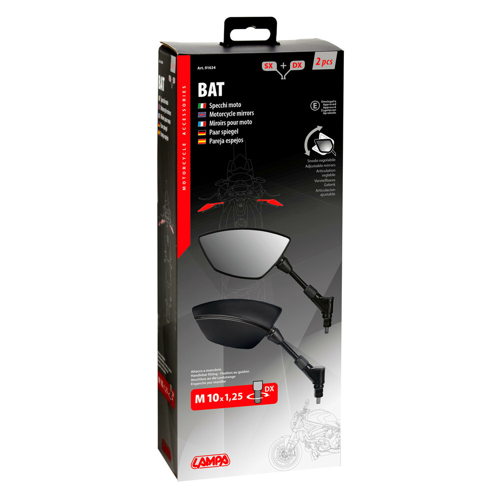 Εικόνα 3 από 3 — ΚΑΘΡΕΠΤΕΣ MOTO M10X1,25 DX BAT​ LAMPA – 2 ΤΕΜ