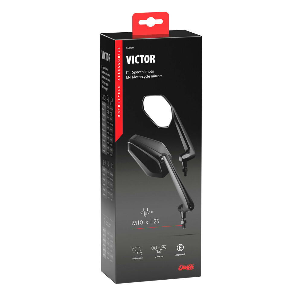 Εικόνα 2 από 2 — ΚΑΘΡΕΠΤΕΣ MOTO VICTOR M10x1,25 DX+SX ΣΕ ΜΑΥΡΟ ΧΡΩΜΑ LAMPA – 2 ΤΕΜ.