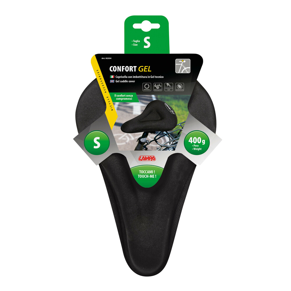 Εικόνα 2 από 2 — ΚΑΛΥΜΜΑ ΣΕΛΑΣ ΠΟΔΗΛΑΤΟΥ CONFORT-GEL SMALL 400gr 26x18cm