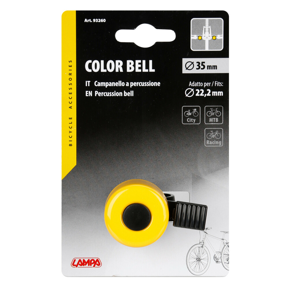 Εικόνα 3 από 3 — ΚΟΥΔΟΥΝΙ ΠΟΔΗΛΑΤΟΥ COLOR BELL 35mm UNIVERSAL (ΔΙΑΦΟΡΑ ΧΡΩΜΑΤΑ) 1ΤΕΜ.