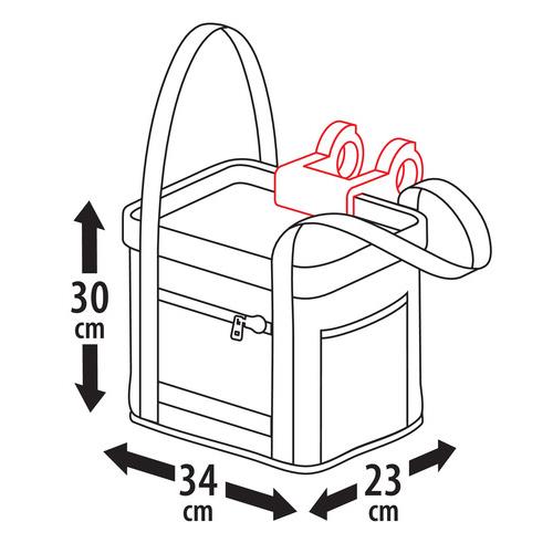 Εικόνα 4 από 5 — ΤΣΑΝΤΑ ΠΟΔΗΛΑΤΟΥ ΜΕ ΚΛΙΠ EASY-BASKET 14L 34x30x23cm MAX 5kg