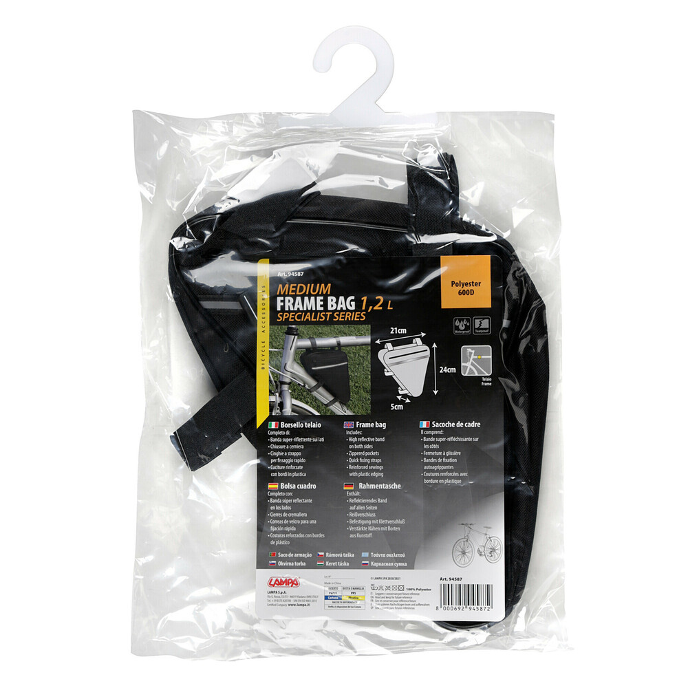 Εικόνα 3 από 3 — ΤΣΑΝΤΑΚΙ ΤΡΙΓΩΝΟ ΑΔΙΑΒΡΟΧΟ FRAME BAG 5x21x23cm 1,2L