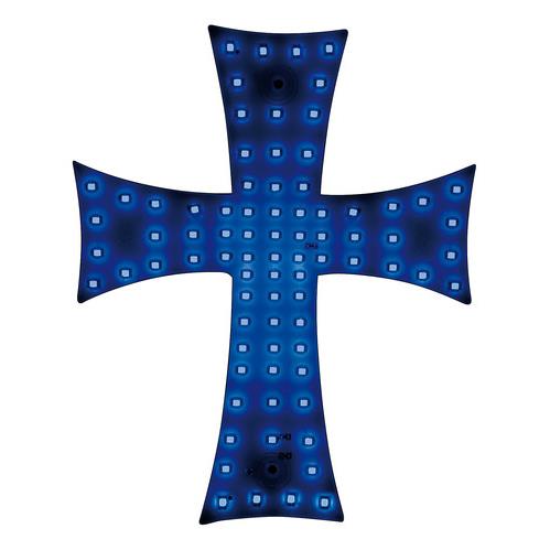 Εικόνα 1 από 2 — ΣΤΑΥΡΟΣ 24V ΜΕ 81 LED ΜΠΛΕ ΜΕ ΦΙΣ ΑΝΑΠΤΗΡΑ ΚΑΙ ΚΑΛΩΔΙΟ 200cm 200x250mm