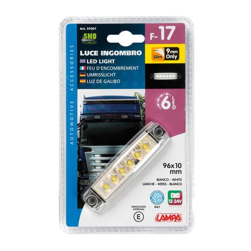 Εικόνα 4 από 5 — ΦΩΣ ΟΓΚΟΥ 6LED ΛΕΥΚΟ 12/24V 96mm ΑΔΙΑΒΡΟΧΟ 1ΤΕΜ.