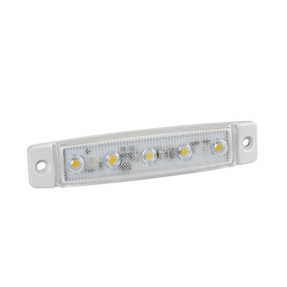 Εικόνα 1 από 5 — ΦΩΣ ΟΓΚΟΥ 12/24V 5xSMD LED ΛΕΥΚΟ ΔΙΑΦΑΝΟ 96x20mm ΜΕ ΕΓΚΡΙΣΗ ΤΥΠΟΥ R7/R10  LAMPA – 1 TEM.