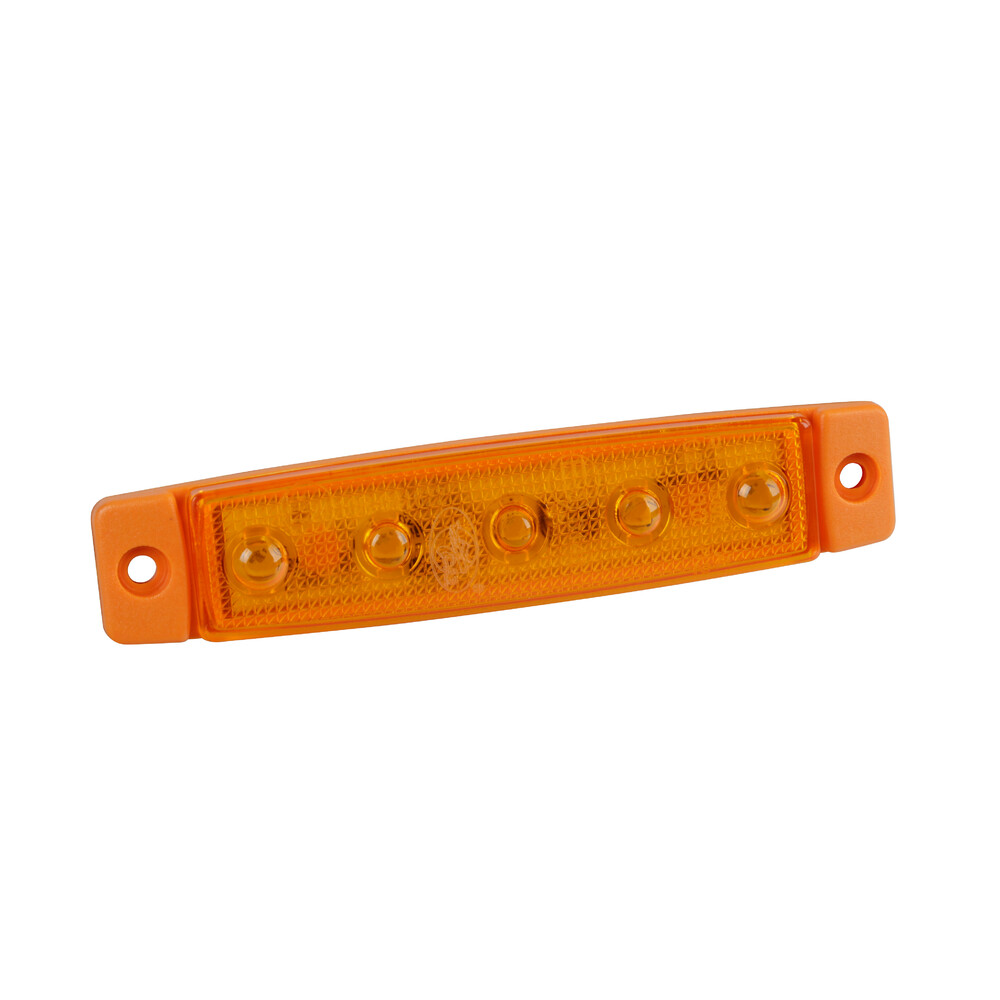 Εικόνα 1 από 5 — ΦΩΣ ΟΓΚΟΥ 12/24V 5xSMD LED ΠΟΡΤΟΚΑΛΙ 96x20mm ΜΕ ΕΓΚΡΙΣΗ ΤΥΠΟΥ R7/R10  LAMPA – 1 TEM.