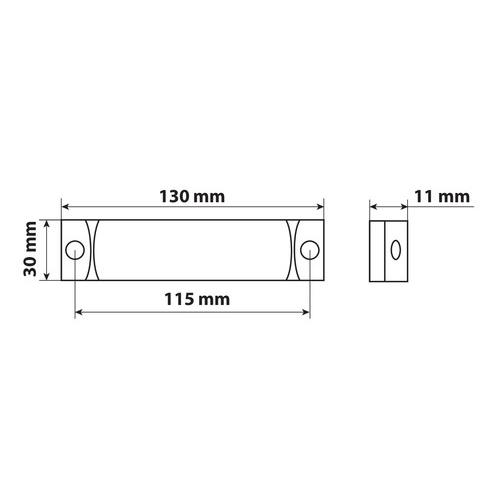 Εικόνα 2 από 3 — ΦΩΣ ΘΕΣΕΩΣ ΦΟΡΤΗΓΟΥ 24V 3LED ΛΕΥΚΟ 130x30mm 1ΤΕΜ.