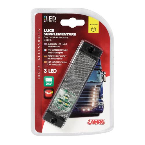 Εικόνα 3 από 3 — ΦΩΣ ΘΕΣΕΩΣ ΦΟΡΤΗΓΟΥ 24V 3LED ΛΕΥΚΟ 130x30mm 1ΤΕΜ.