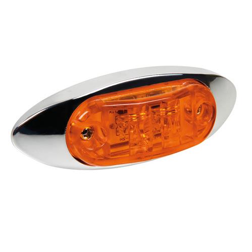 Εικόνα 1 από 4 — ΦΩΣ ΦΟΡΤΗΓΟΥ 2LED ΠΟΡΤΟΚΑΛΙ 24V 100mm