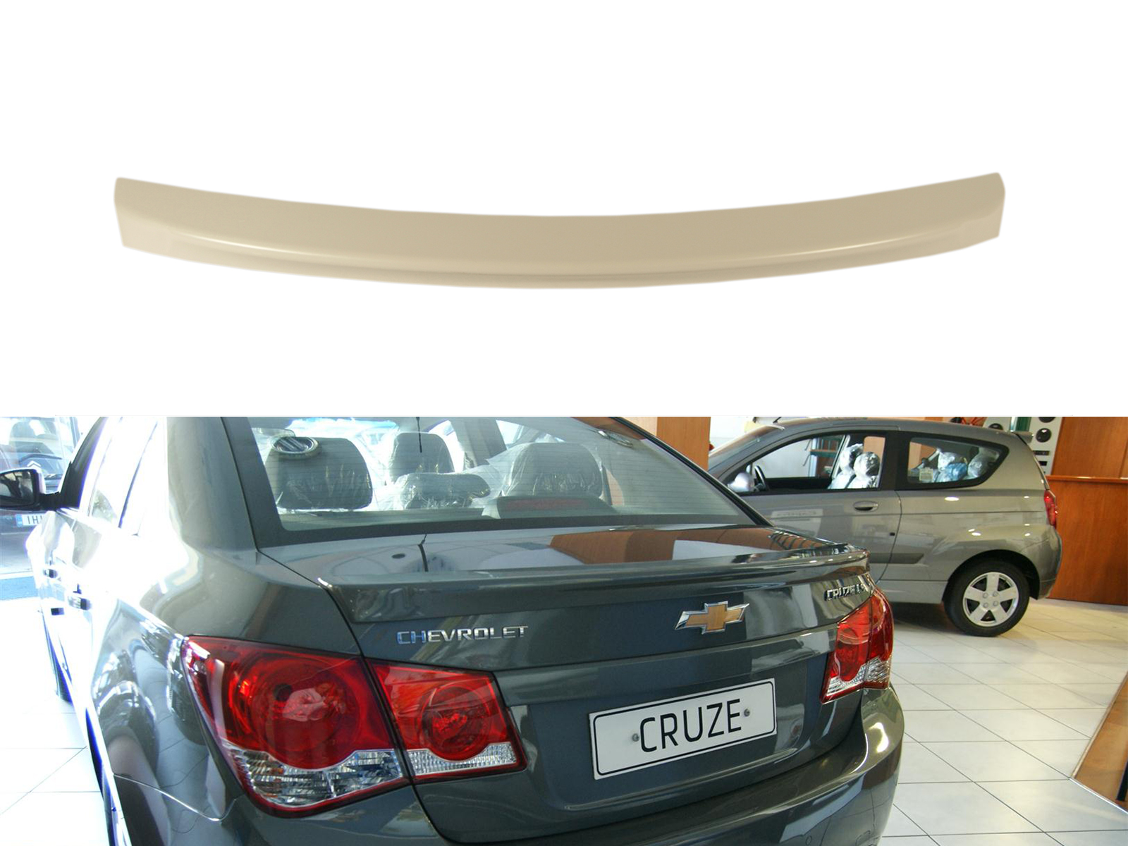 Εικόνα 1 από 4 — Motordrome – Αεροτομή Επικαθήμενη για Chevrolet Cruze J300 Sedan (2008-2016) – 1 Τεμ.  (A-357)