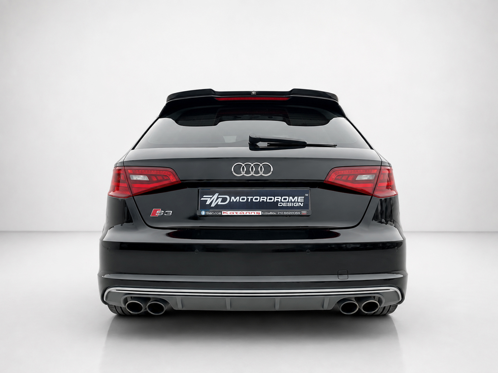 Εικόνα 3 από 6 — Motordrome – Επιπρόσθετη Αεροτομή για Audi S3 / A3 S-Line 8V / 8V FL Hatchback / Sportback – 1 Τεμ.  (A-487)