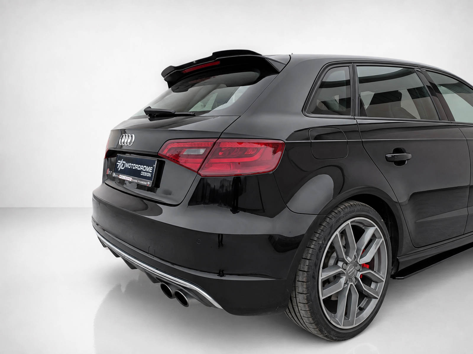 Εικόνα 5 από 6 — Motordrome – Επιπρόσθετη Αεροτομή για Audi S3 / A3 S-Line 8V / 8V FL Hatchback / Sportback – 1 Τεμ.  (A-487)